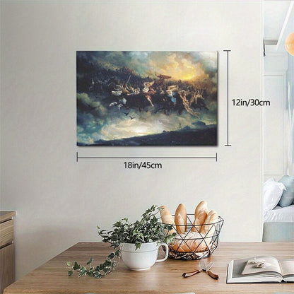 🌌 "The Majestic 'Odin's Wild Hunt' Canvas Art Print" 🌌