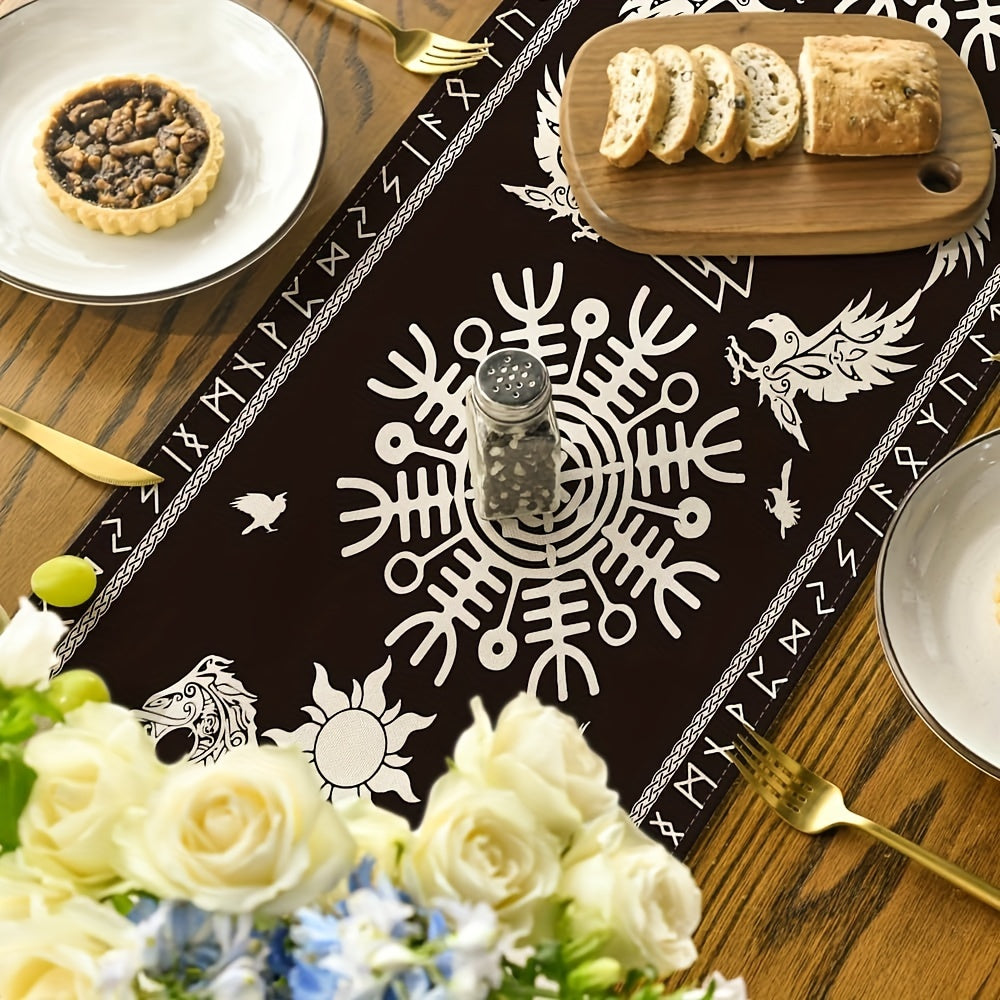 Familx's Mystical Tree of Life & Raven Table Runner 🖤🪶