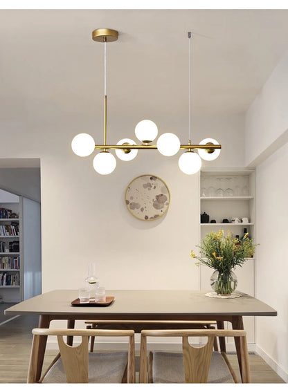 🌟 Familx’s Nordic Modern LED Pendant Gold Light 🌟