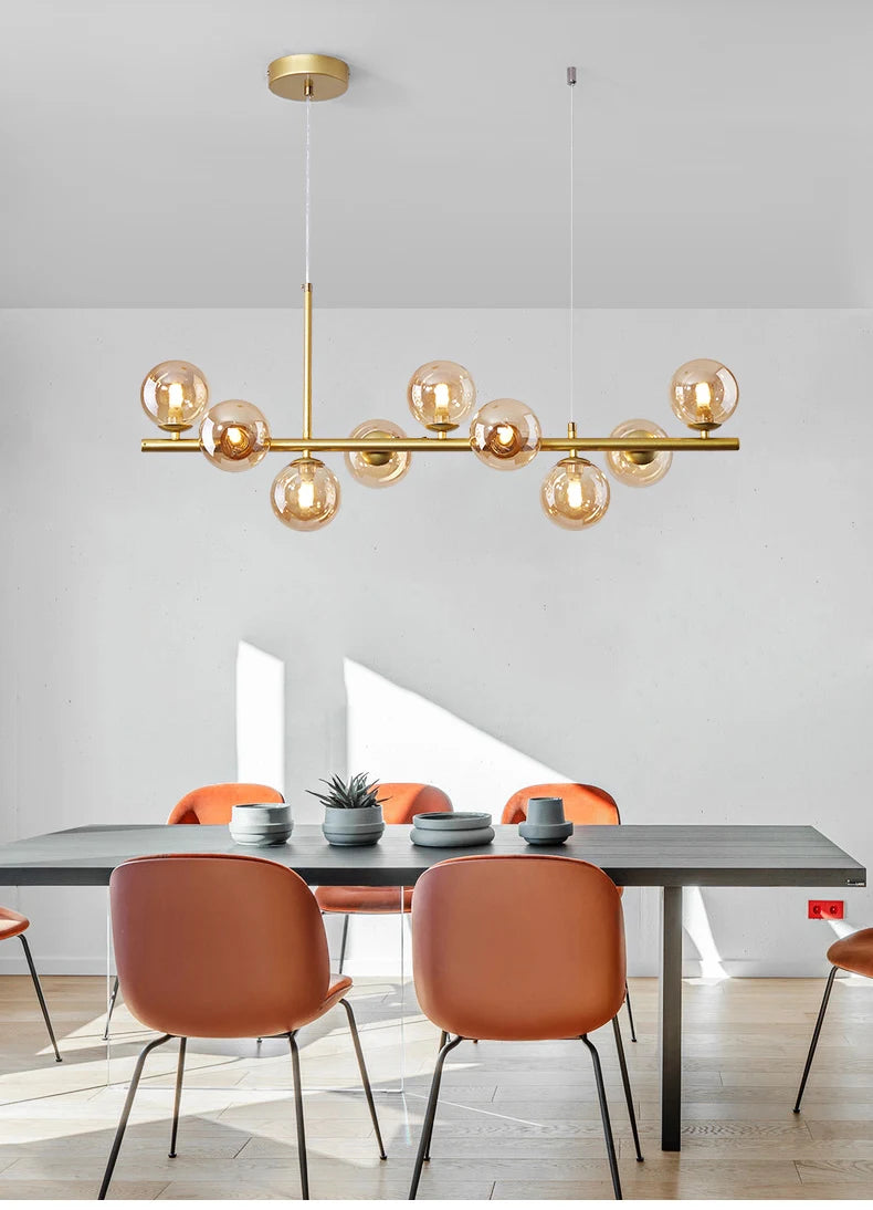 🌟 Familx’s Nordic Modern LED Pendant Gold Light 🌟