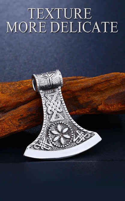 Viking Stainless steel thor's axe head necklace