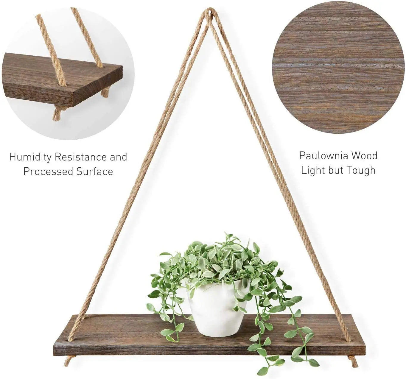 🌿 Familix’s Nordic Rope Swing Plant Shelves 🌿