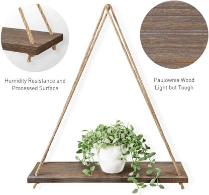 🌿 Familix’s Nordic Rope Swing Plant Shelves 🌿