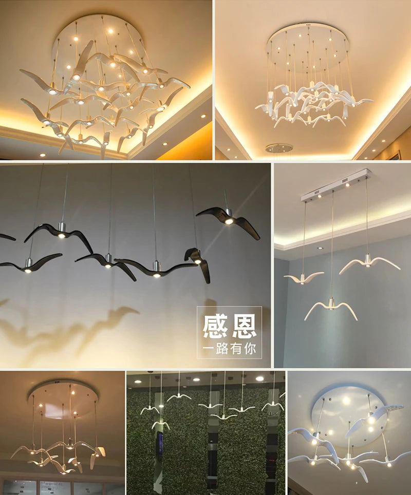 🌟 The Familx Seagull Pendant Lamp  ✨