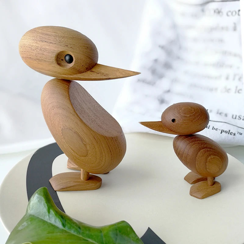 🦆 Familix's “Nordic Nest” Duck Mum & Baby Wooden Figurines 🦆