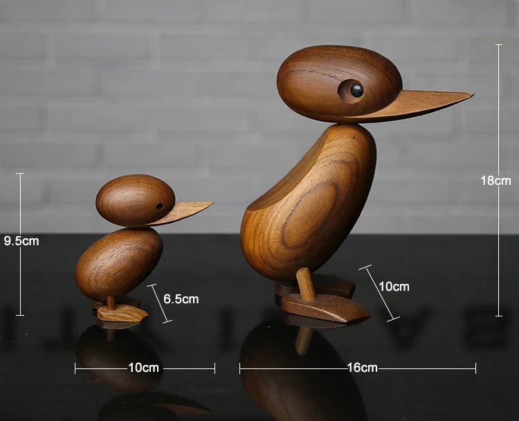 🦆 Familix's “Nordic Nest” Duck Mum & Baby Wooden Figurines 🦆