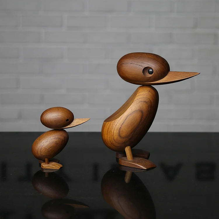 🦆 Familix's “Nordic Nest” Duck Mum & Baby Wooden Figurines 🦆