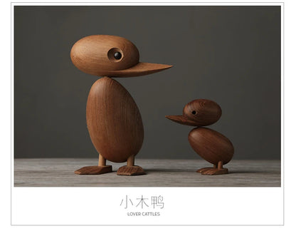 🦆 Familix's “Nordic Nest” Duck Mum & Baby Wooden Figurines 🦆