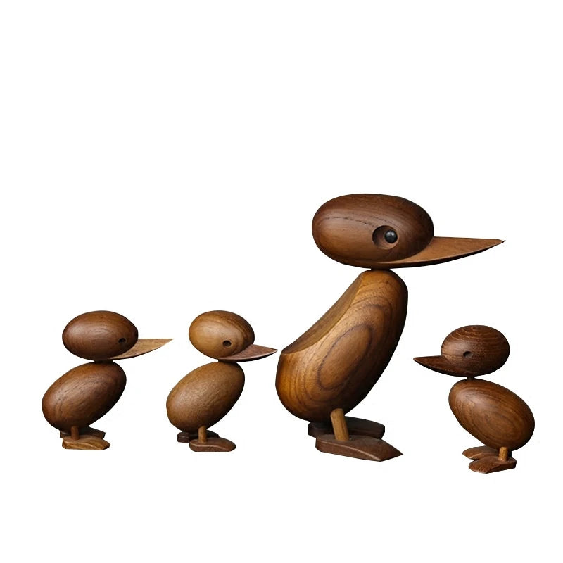 🦆 Familix's “Nordic Nest” Duck Mum & Baby Wooden Figurines 🦆