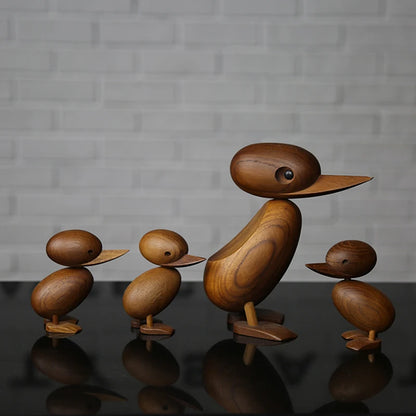 🦆 Familix's “Nordic Nest” Duck Mum & Baby Wooden Figurines 🦆