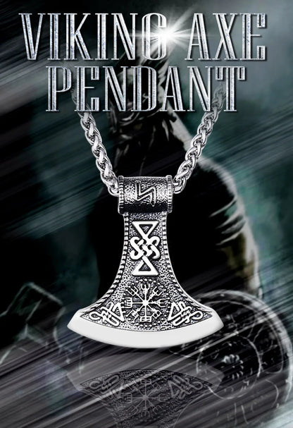 Viking Stainless steel thor's axe head necklace