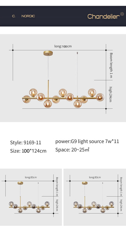 🌟 Familx’s Nordic Modern LED Pendant Gold Light 🌟