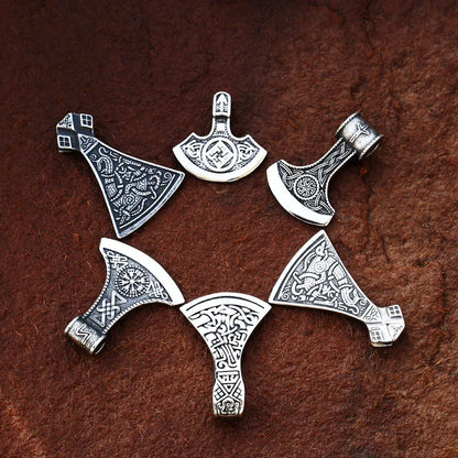 Viking Stainless steel thor's axe head necklace