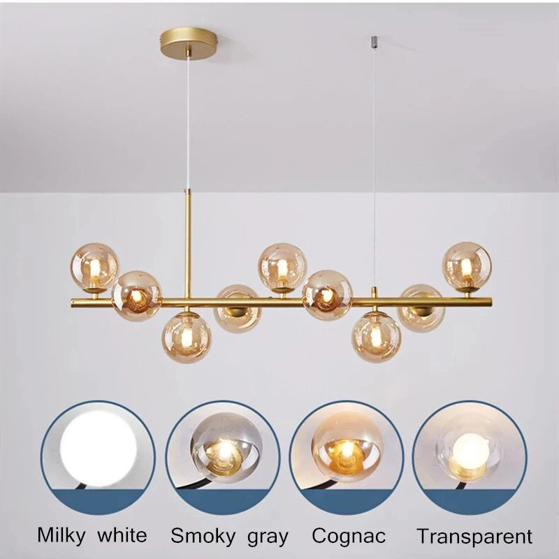 🌟 Familx’s Nordic Modern LED Pendant Gold Light 🌟