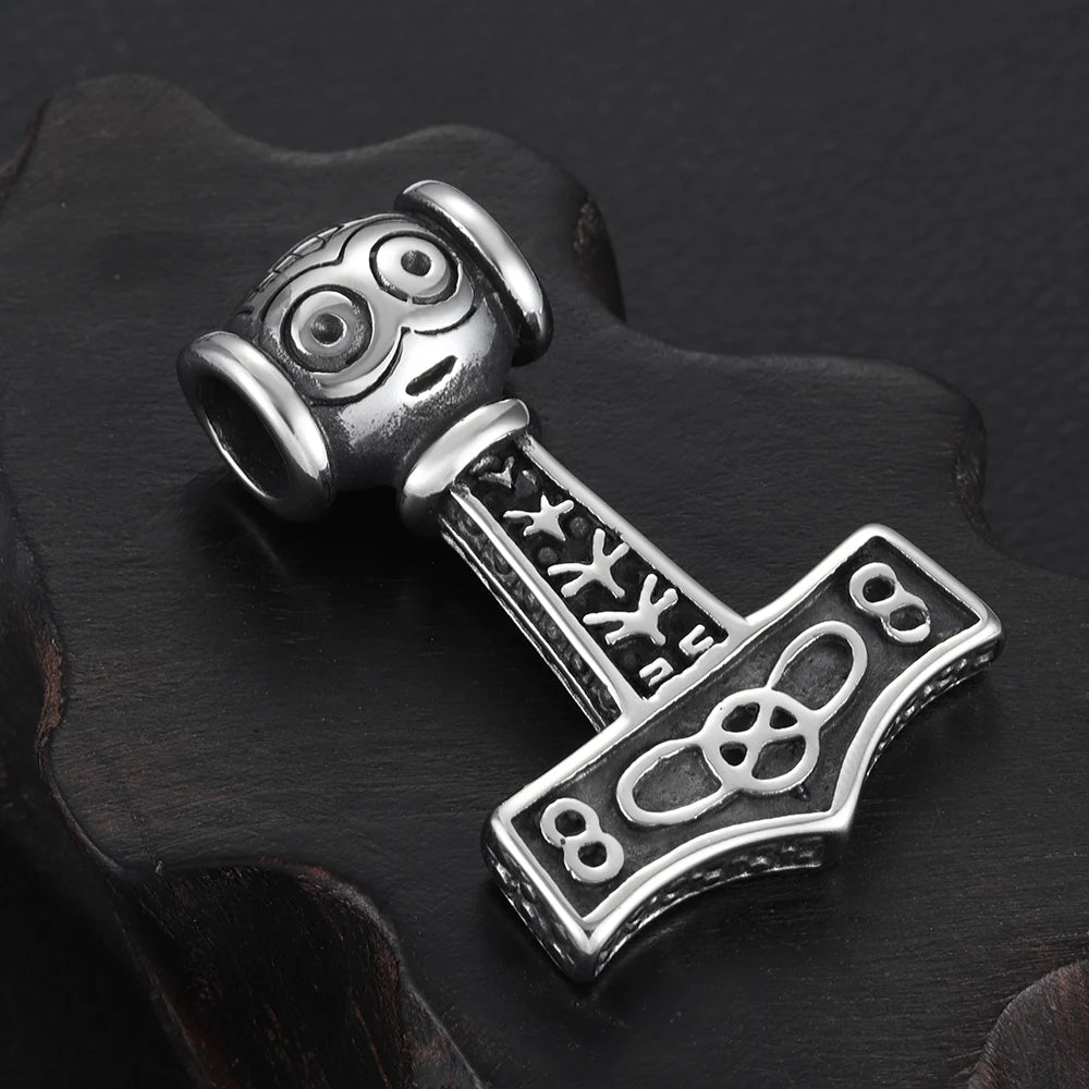 Viking Heritage Stainless Steel Earrings & Thor Hammer Pendant by Familx ⚔️✨