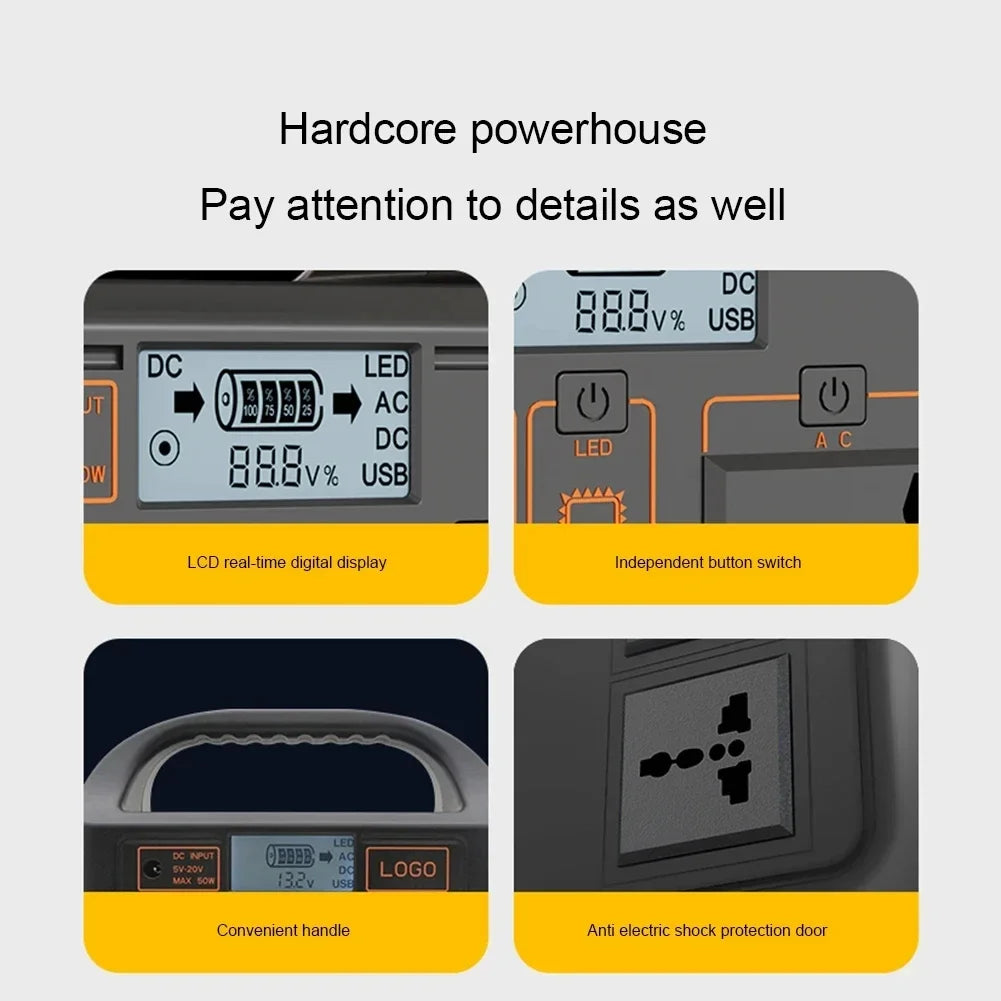 Familx FjordPower 500W Solar Power Generator 110V 220V