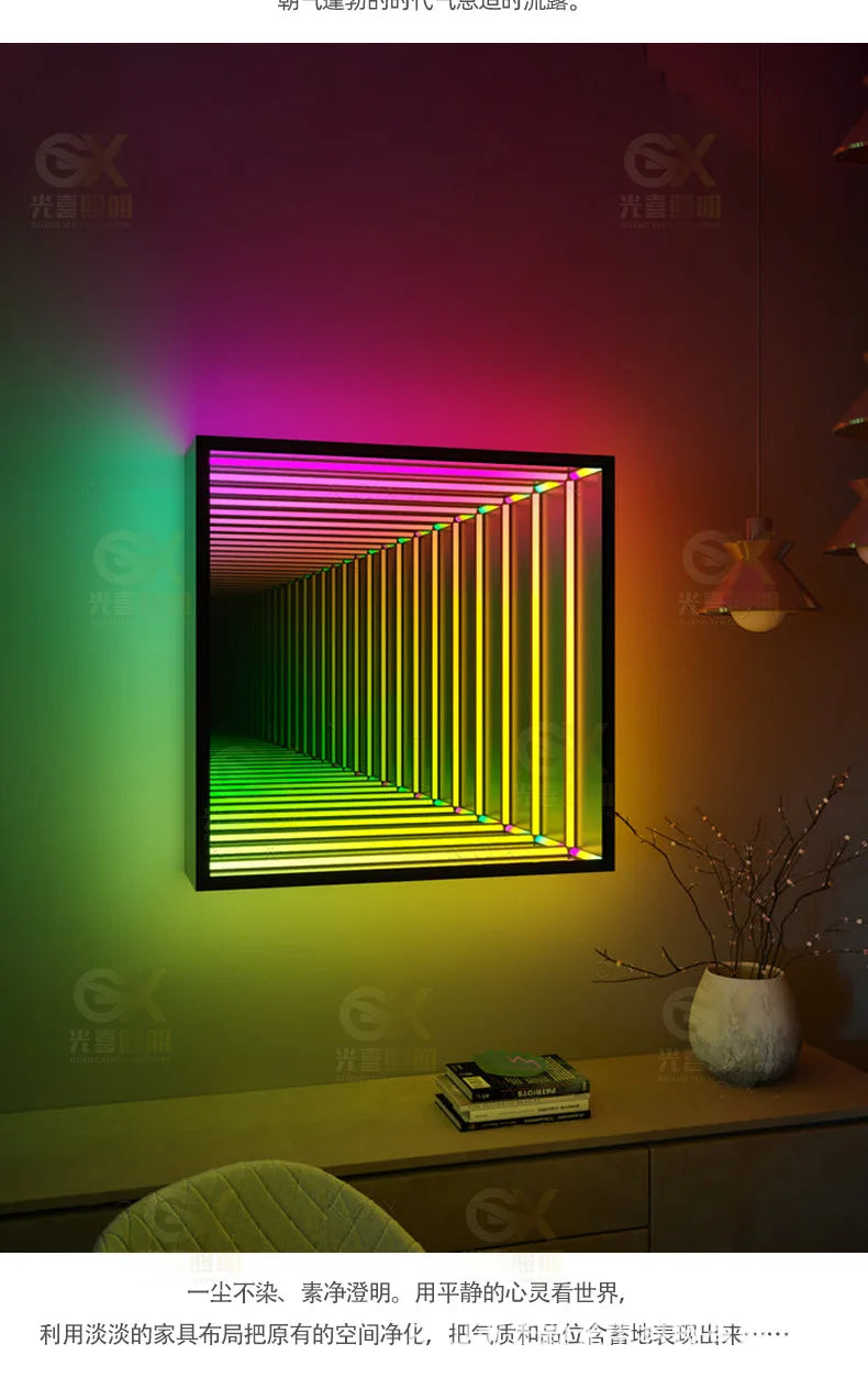 The Personalized LED Infinity Illusion Mirror 🌟