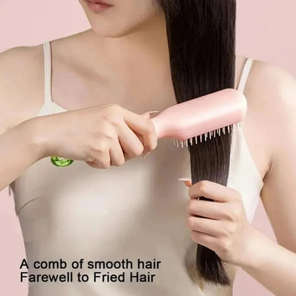 HyggeBrush™ - The Magic of Effortless Hair Care - Self Cleaning Brush