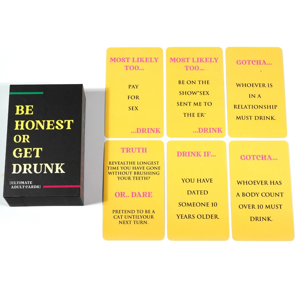 Be Honest or Get Drunk – The Ultimate Adult Card Game! 🍻✨