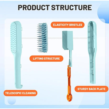 HyggeBrush™ - The Magic of Effortless Hair Care - Self Cleaning Brush