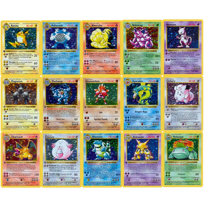 Pokemon First Edition Classic Base Set Trading Cards