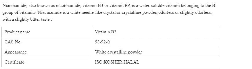 Niacinamide, Vitamin-B3 Powder