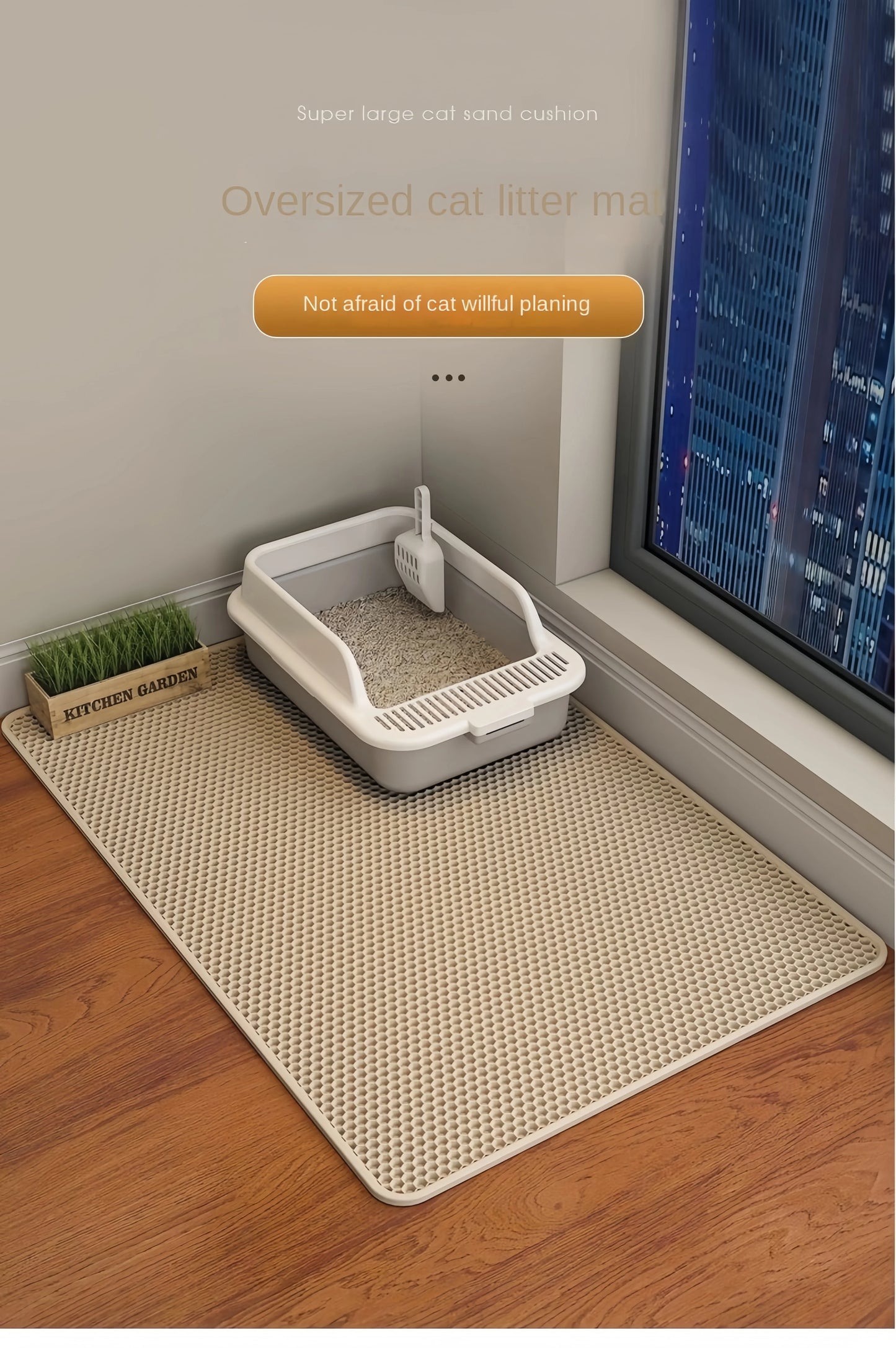 Familx's Nordic Cat Litter Box Mat