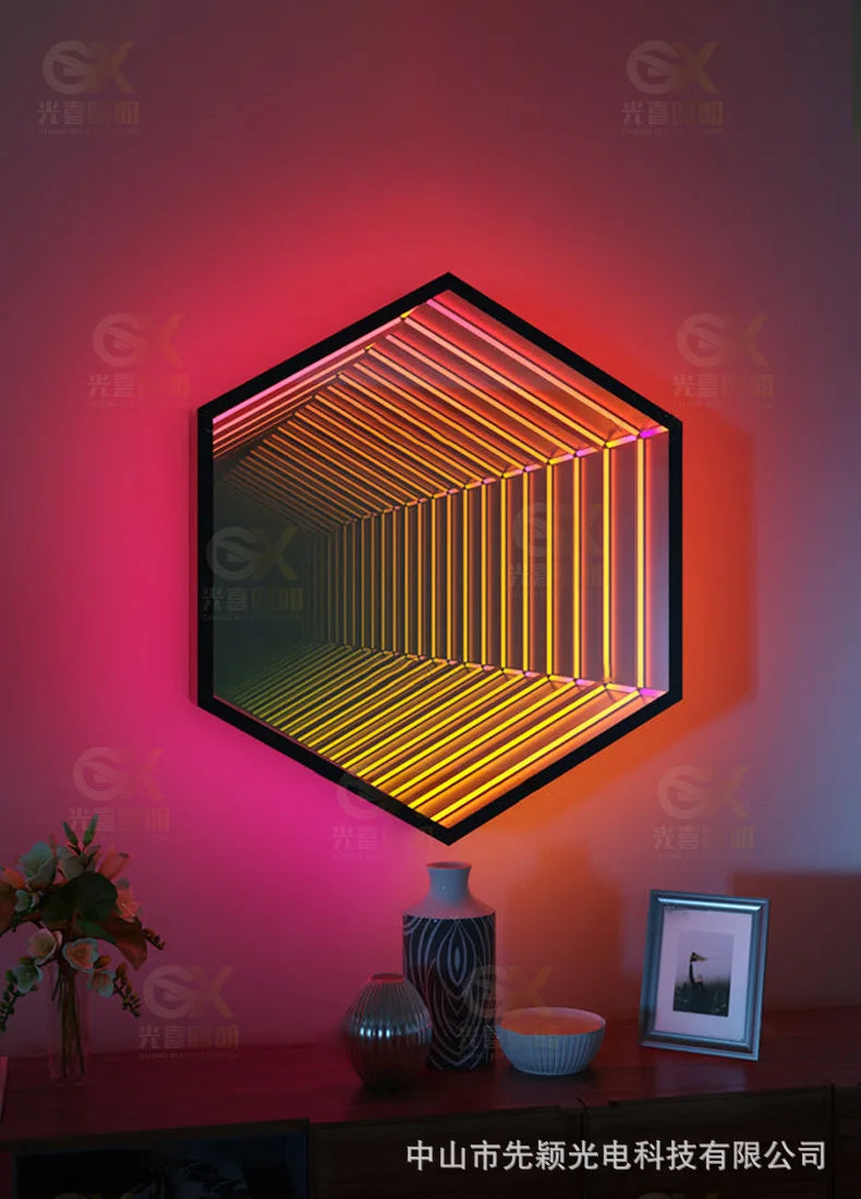 The Personalized LED Infinity Illusion Mirror 🌟