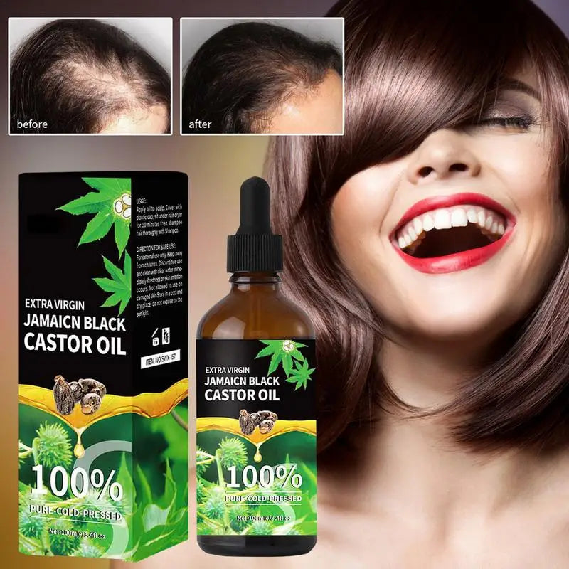 Organic Castor Oil 100% For Eyelashes, Eyebrows, Hair & Skin care