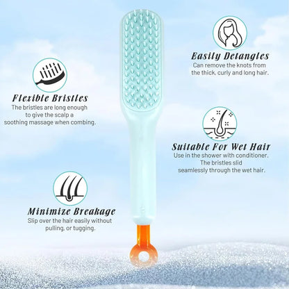 HyggeBrush™ - The Magic of Effortless Hair Care - Self Cleaning Brush