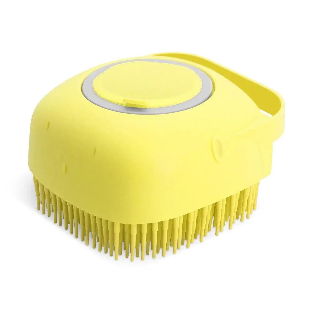 Pet Massage Grooming Brush & Shampoo Solution