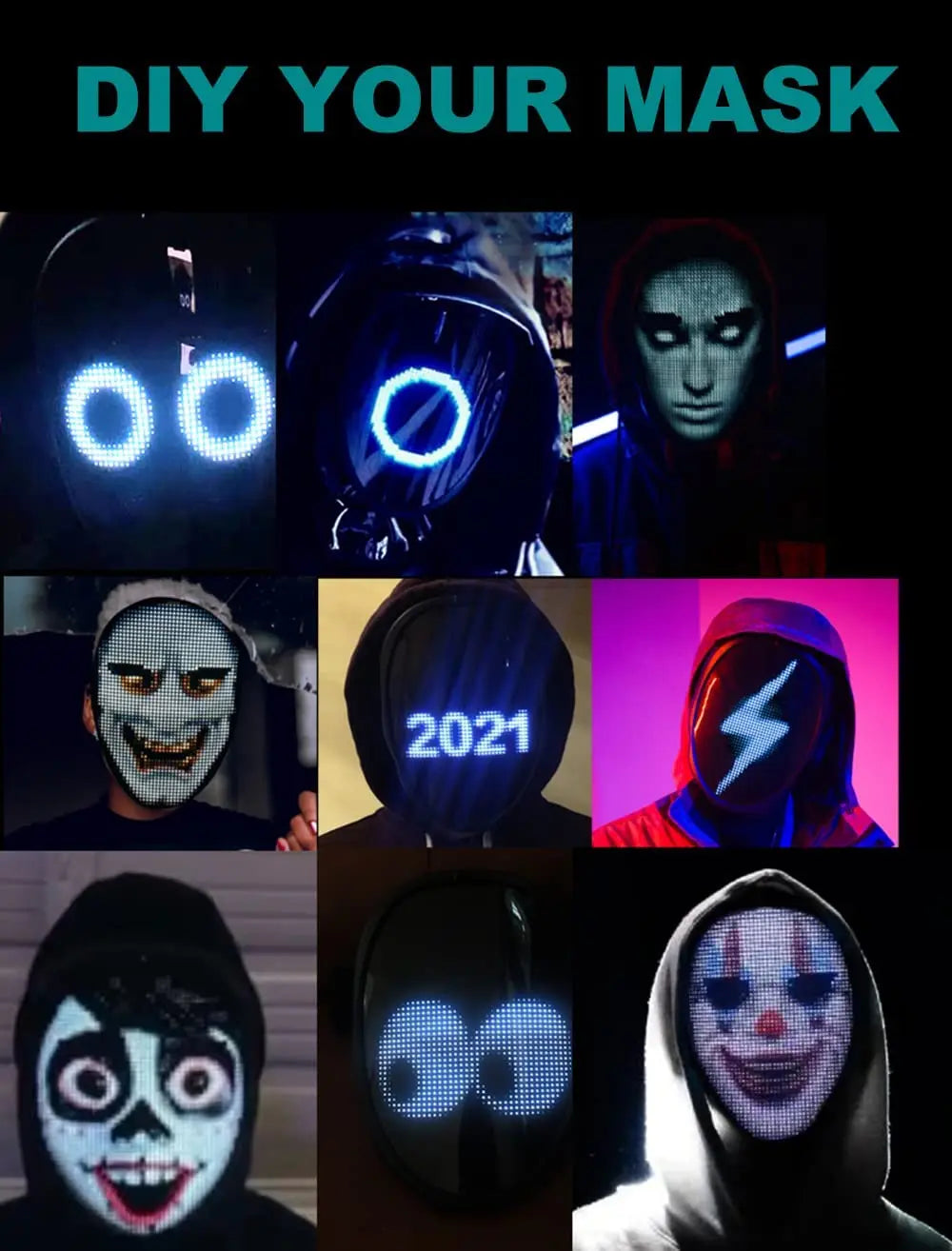 LUMINAIR: Face Transforming LED Mask 🎭✨