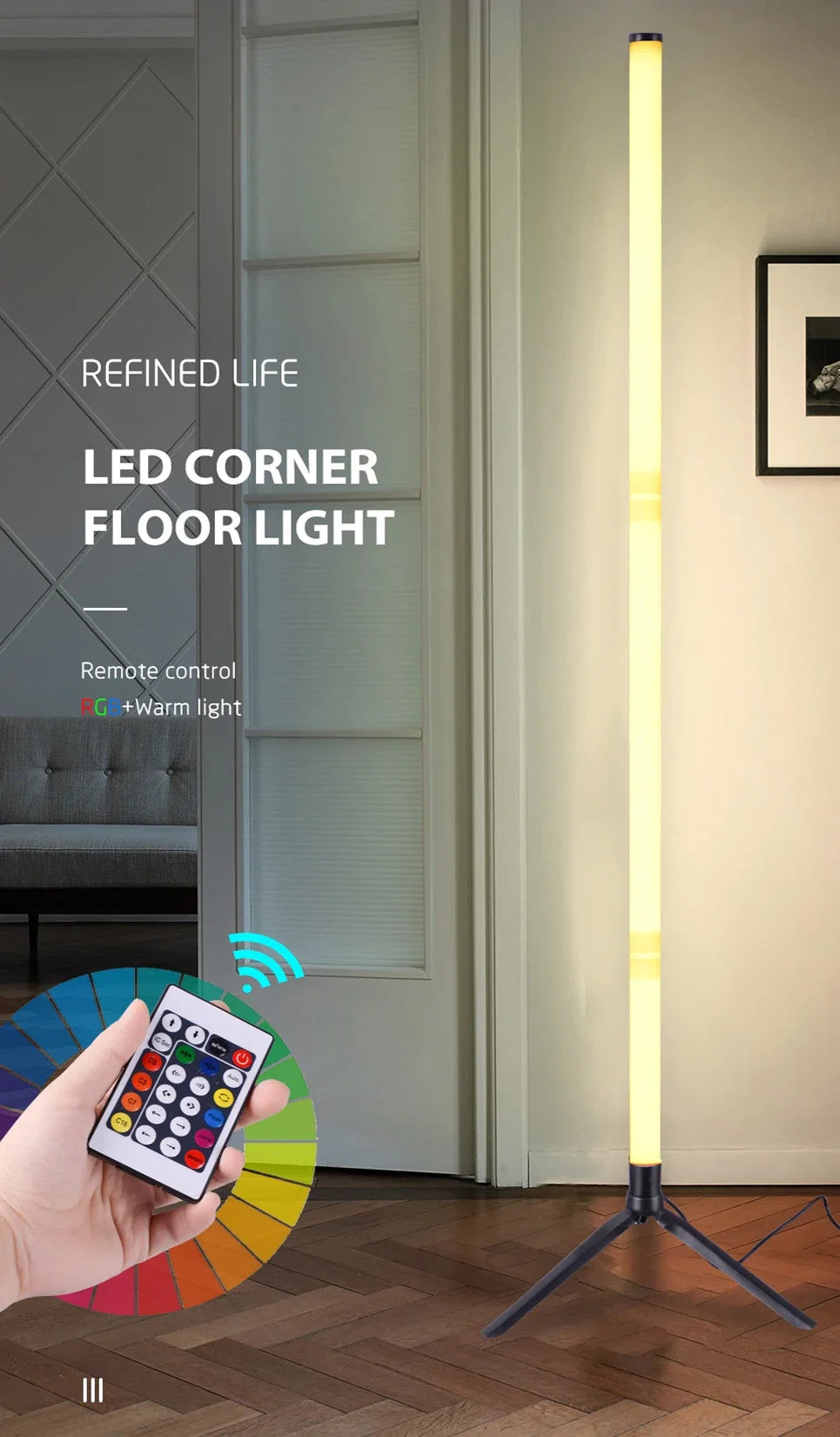 ✨ LED floor light  “Nordic Glow: Illuminating Art for Modern Living” ✨