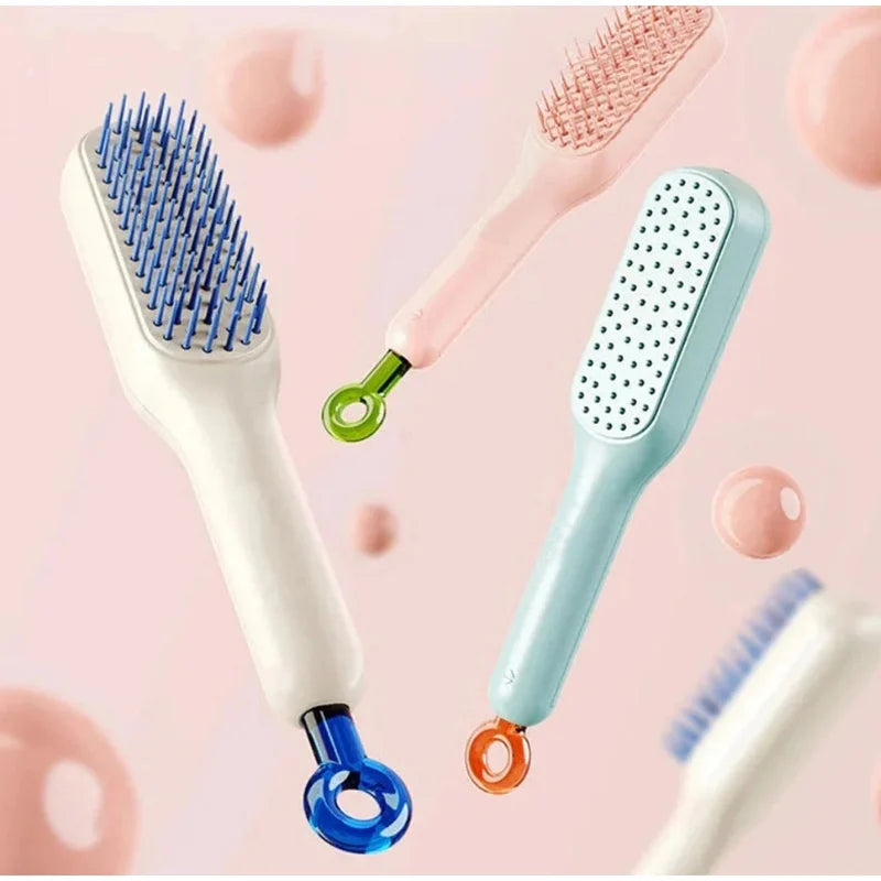 HyggeBrush™ - The Magic of Effortless Hair Care - Self Cleaning Brush