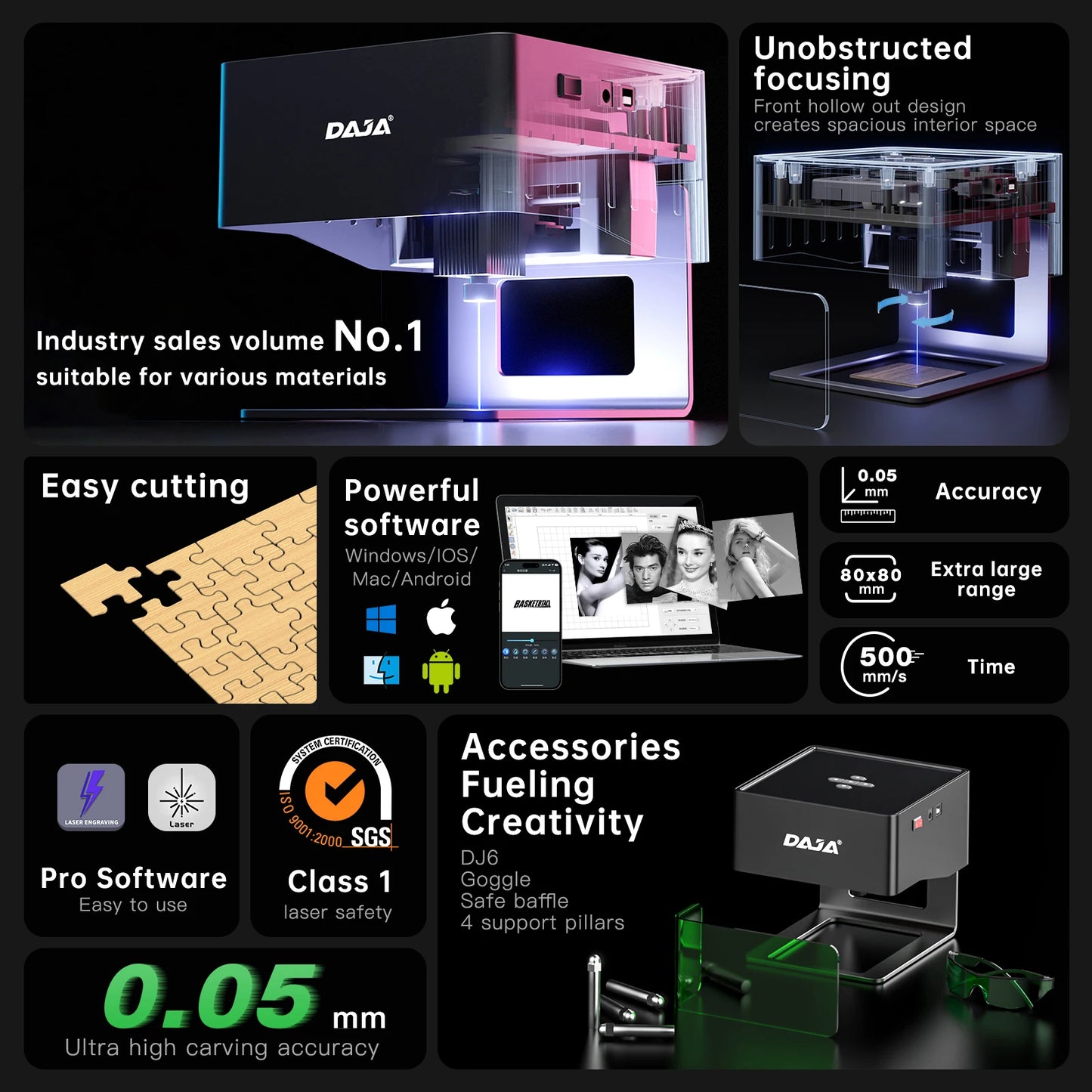 DAJA DJ6 Mini Laser Engraver ✨🔗