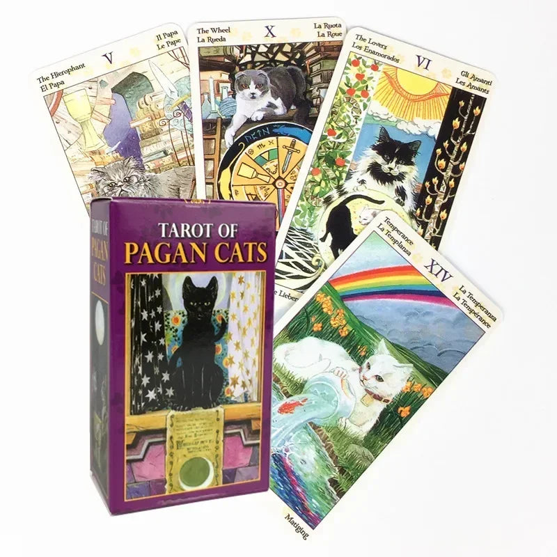 Mini Size Tarot of Pagan Cats by Familx