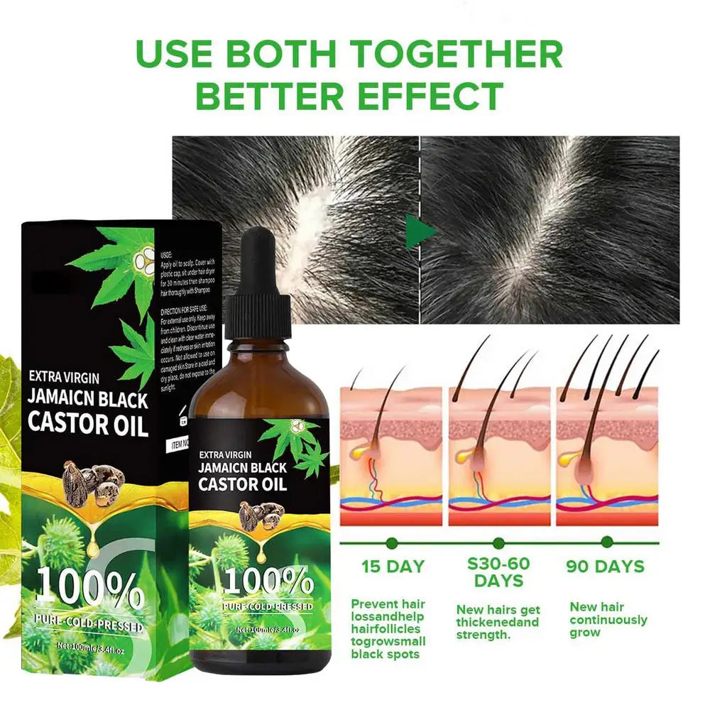 Organic Castor Oil 100% For Eyelashes, Eyebrows, Hair & Skin care