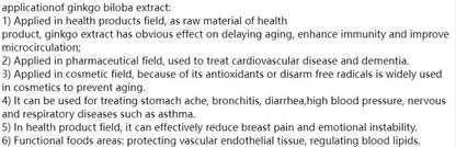 Ginkgo Biloba Leaves 50:1 Powder