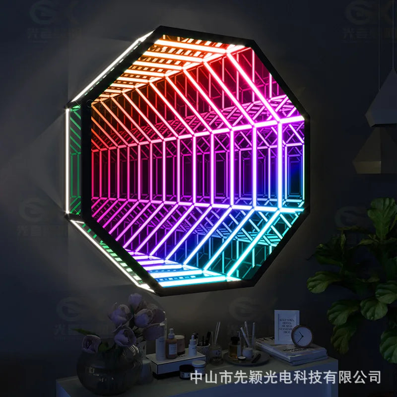 The Personalized LED Infinity Illusion Mirror 🌟