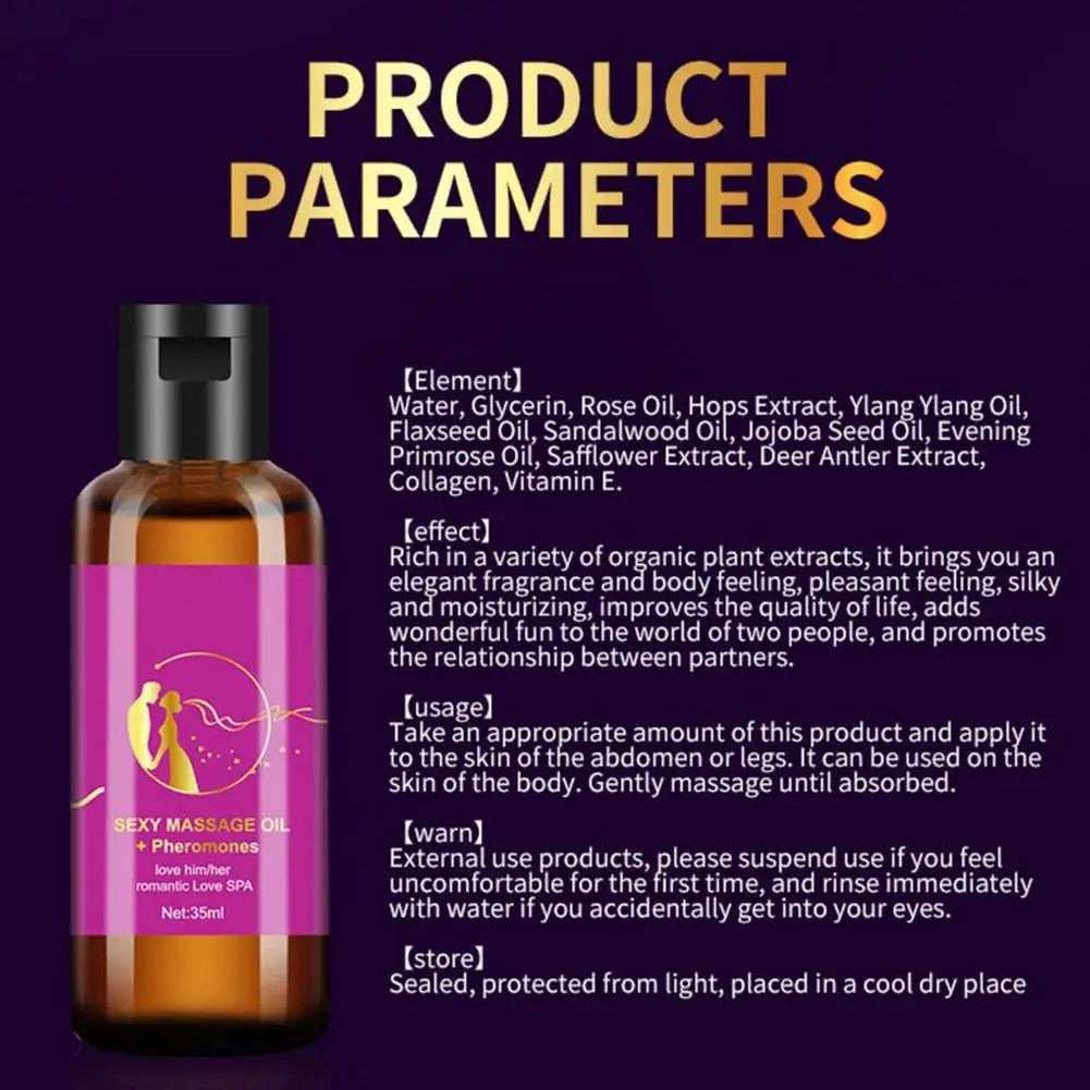 Enchanted Harmony Massage Oil 🌸 With Pheromones