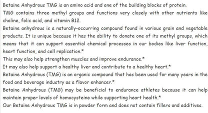 TMG  BetaineAnhydrous ;Trime;thylglycine Powder