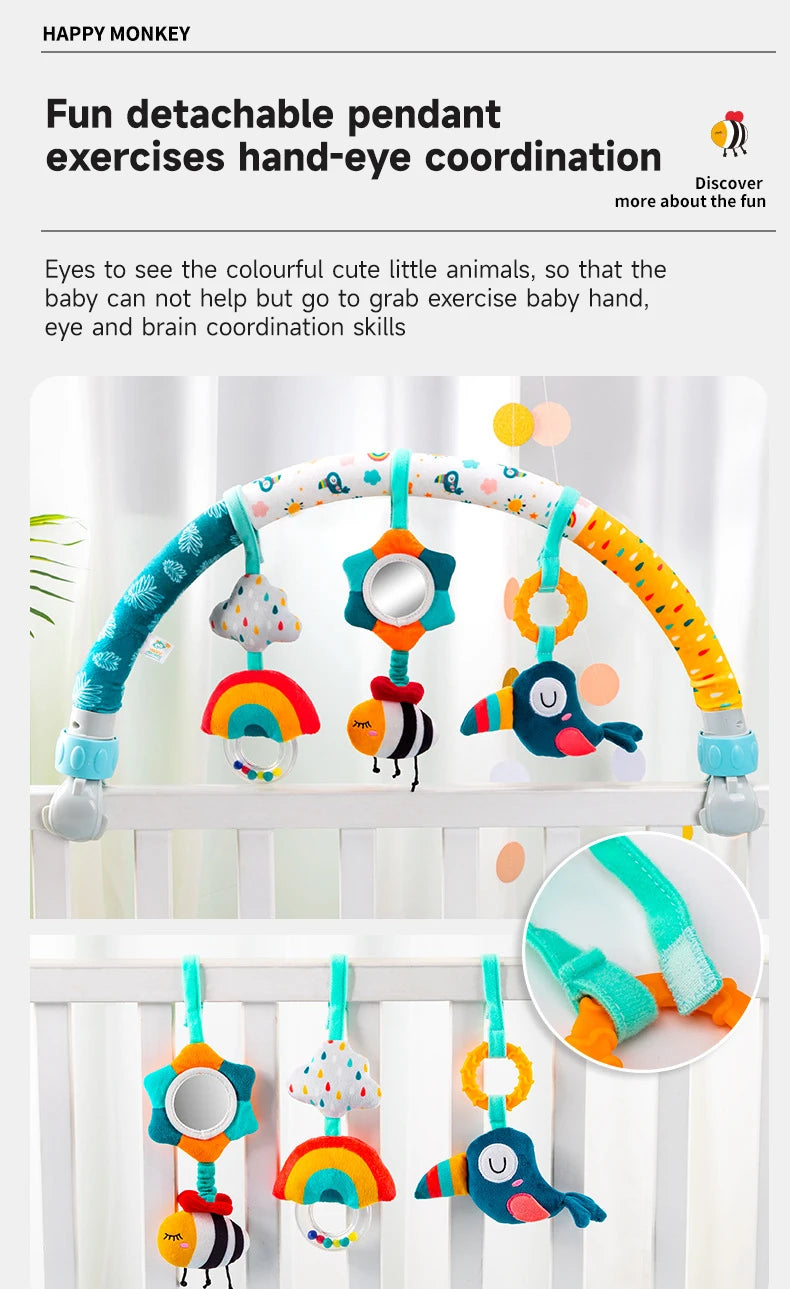 🌟 Enchanted Wonder Arch™ by Familx - Baby Stroller Bell Toys