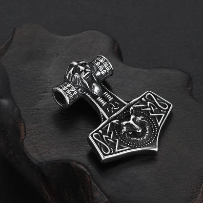 Viking Heritage Stainless Steel Earrings & Thor Hammer Pendant by Familx ⚔️✨