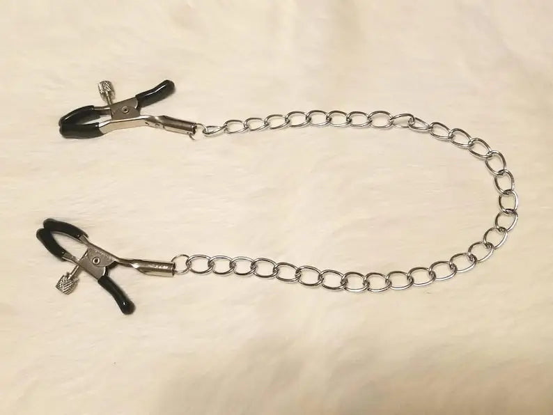 Nordic Silk Bondage Nipple Clips 🔗✨