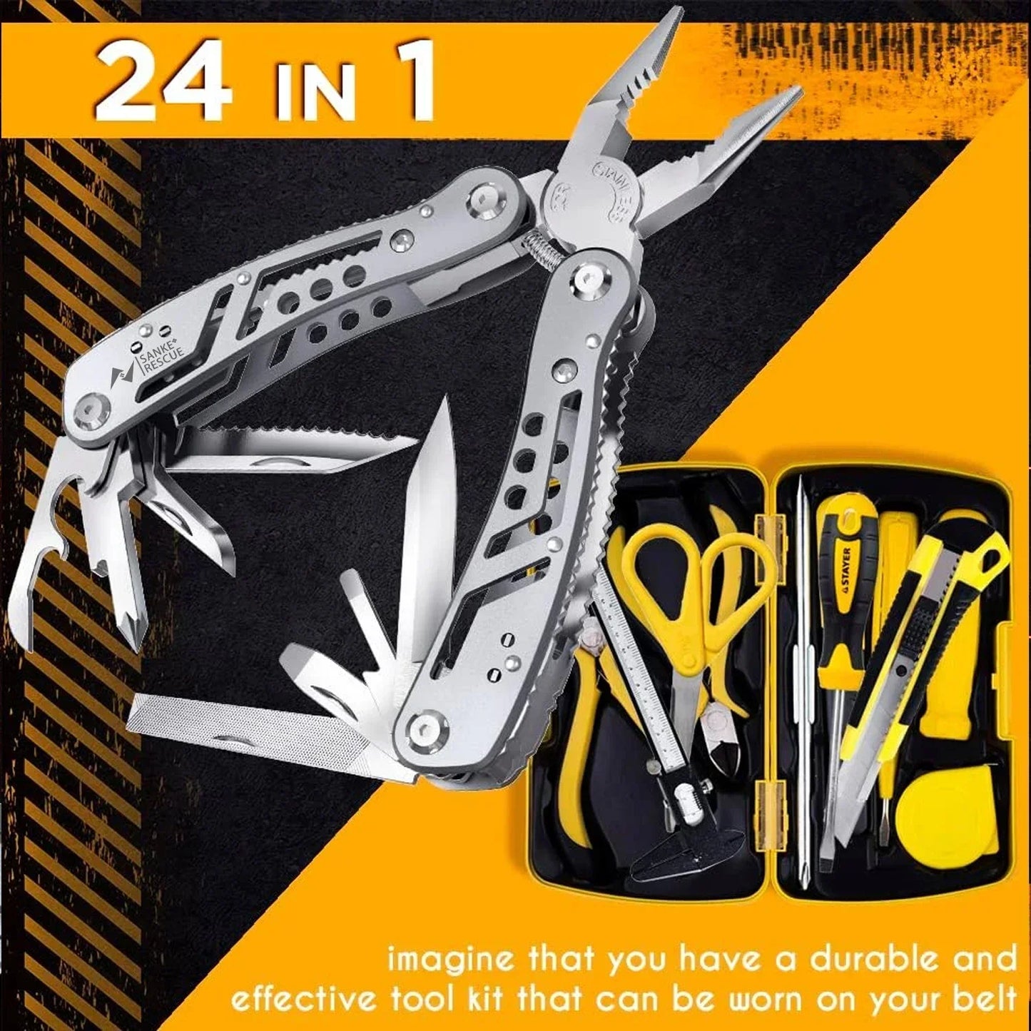 🔥 The NorseMaster 24™: The Ultimate 24-in-1 Multitool 🔥