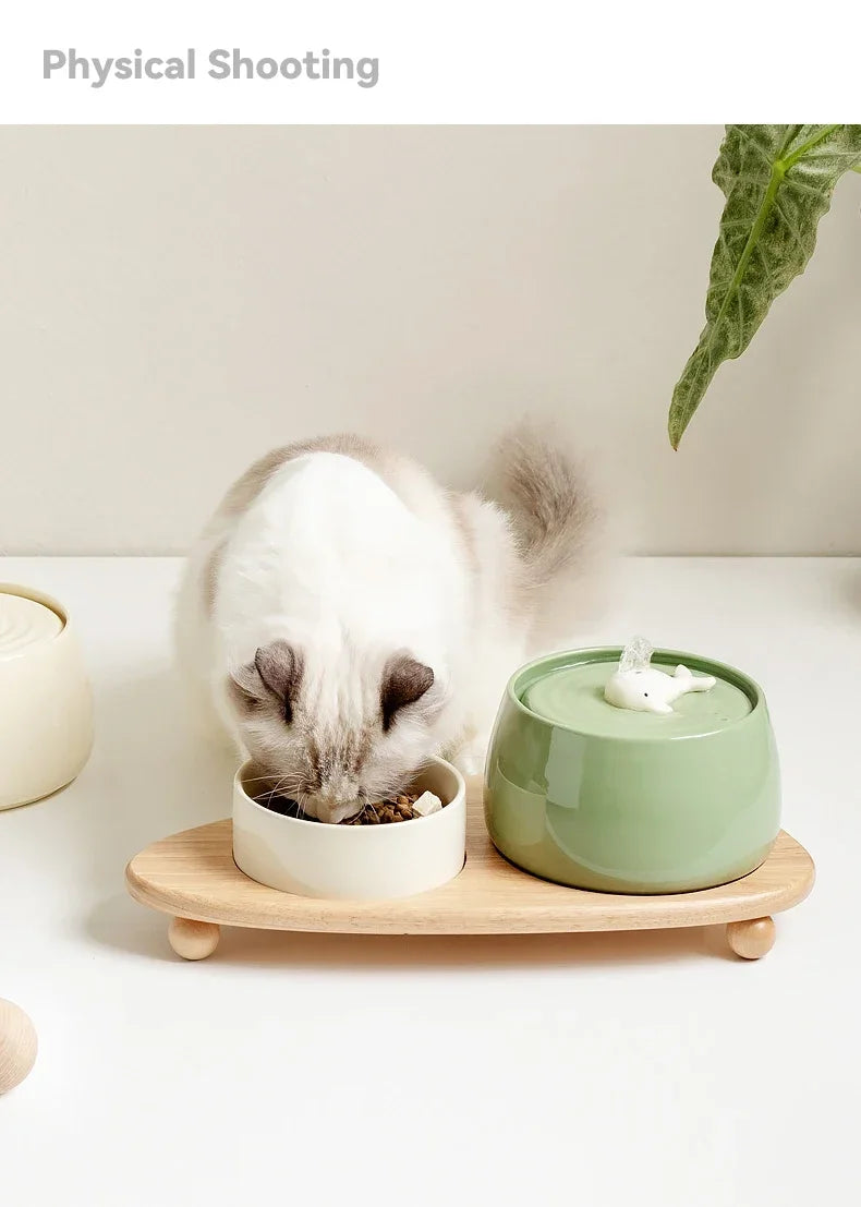 FjordFlow™ Ceramic Cat Water Fountain