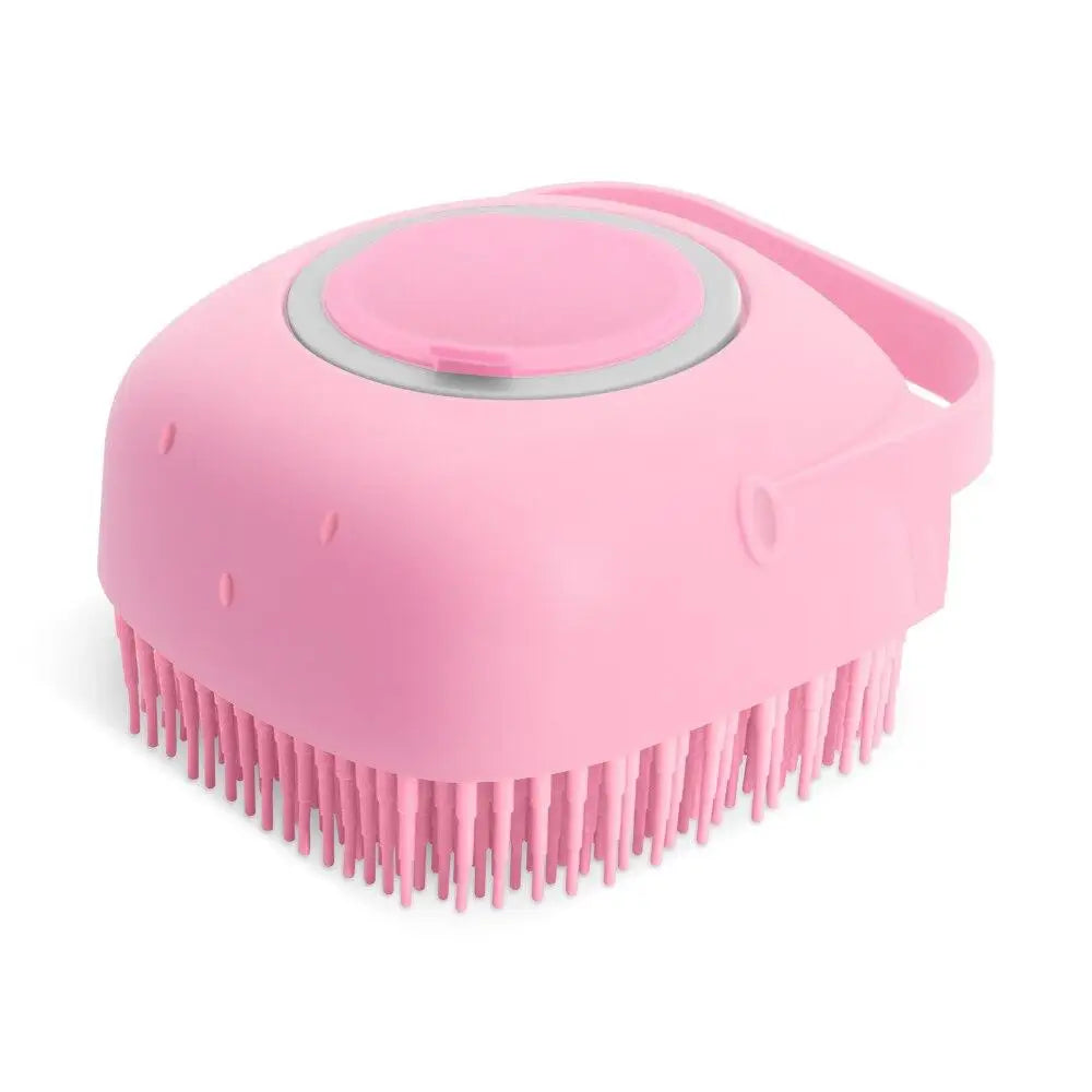 Pet Massage Grooming Brush & Shampoo Solution