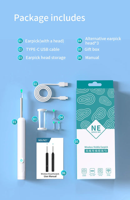 Hygge NE7 with EarScope™ - Wireless Otoscope