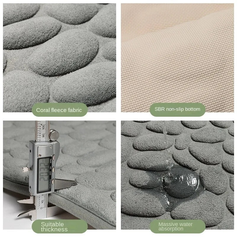 ✨ “Familx's Hilda™ Cobblestone Memory Foam Mat” ✨