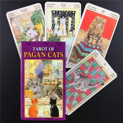 Mini Size Tarot of Pagan Cats by Familx